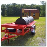 8' x 30" Charcoal wood smoker